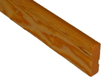 Fodliste i rødfyr ca. 21x55 mm afrundet, faset pr. løbende meter