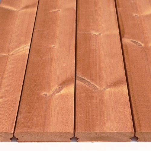 Termo fyrretræs terrassebræt 26x118mm pr. løbende meter.