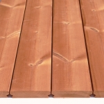 Termo fyrretræs terrassebræt 26x118mm pr. løbende meter.