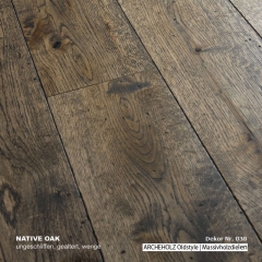 Archeholz Oldstyle overflade 038 Egeplanke i natur 20 x140mm pr. kvadratmeter