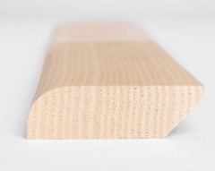 Fodliste ask 20x60mm afrundet, faset pr. løbende meter