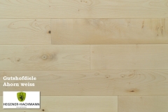 Estate plank domestic maple solid wood plank 19mm in white oiled per square metre.