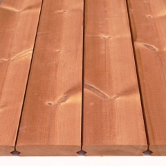 Termo fyrretræs terrassebræt 26x118mm pr. løbende meter.